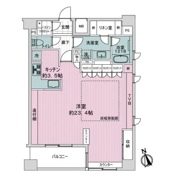 プレシャスアパートメント溝の口ビィーク 間取図