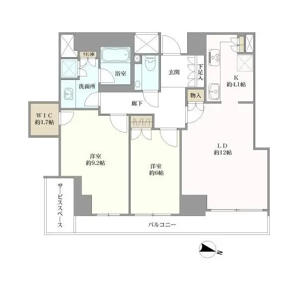 ザ・パークハウス芦屋川 間取図