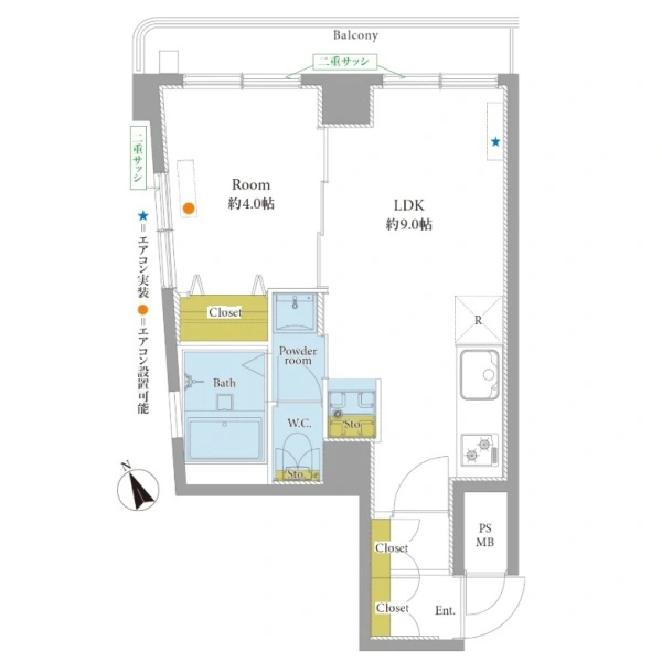 マンション三鷹台 間取図