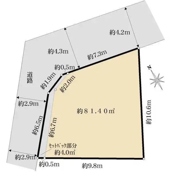 国立市谷保 間取図