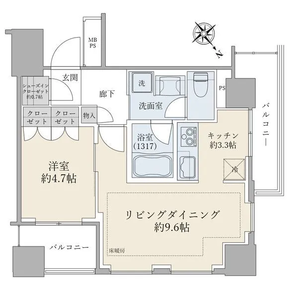 パークタワー池袋イーストプレイス 間取図