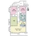 クリオ武蔵中原壱番館 間取図