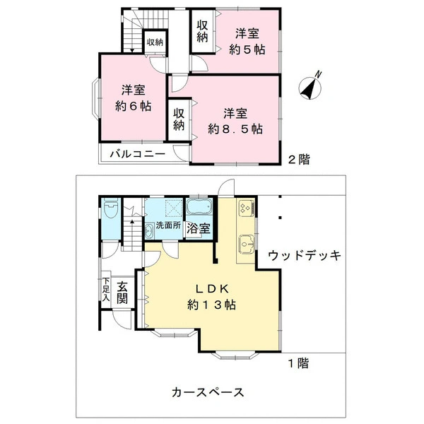 藤沢市鵠沼藤が谷４丁目 間取図