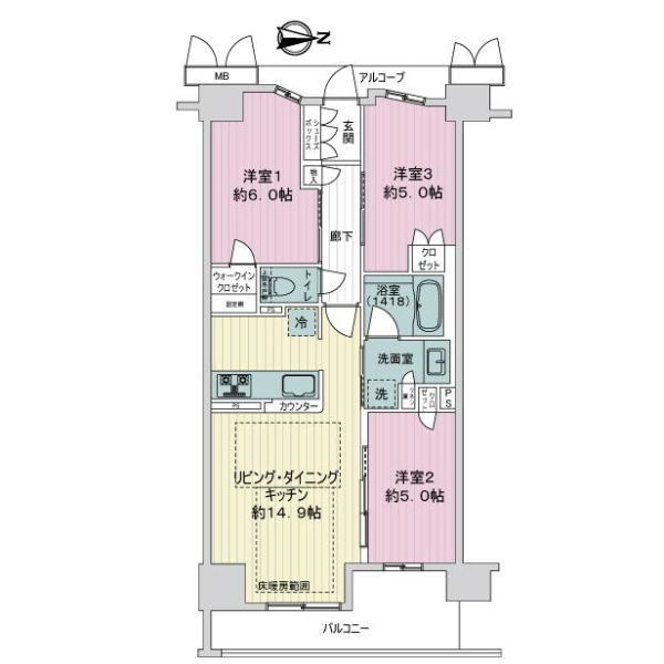 プレミスト京都西院 間取図