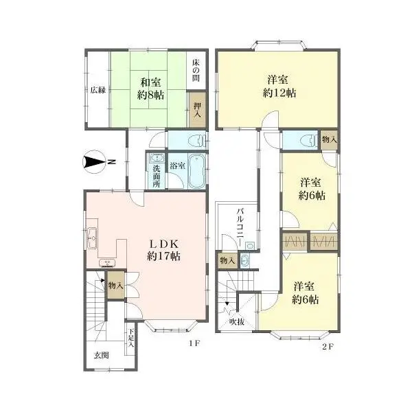京都市北区上賀茂豊田町 間取図