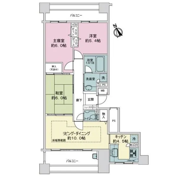 コスモ和光ステーションフロント 間取図