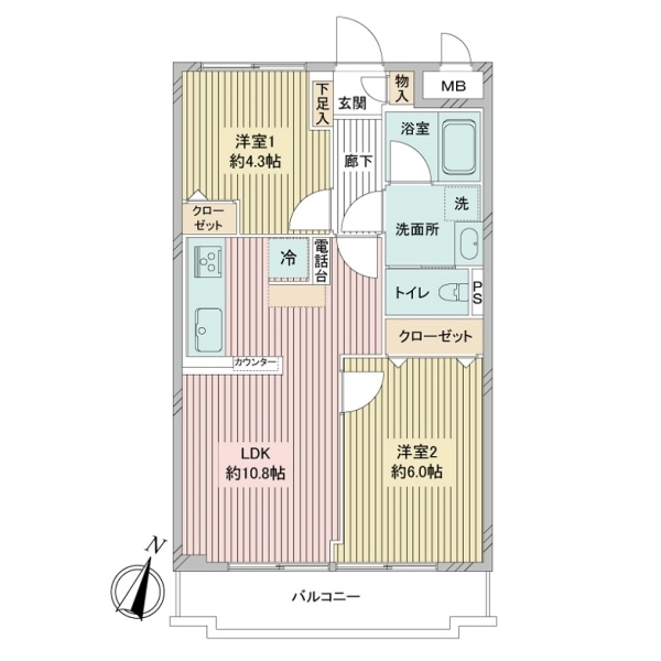 ヴィラクローバー 間取図
