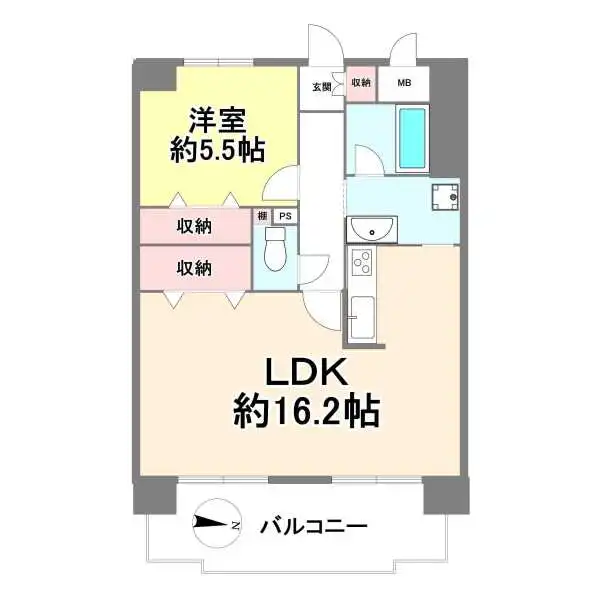 オーブラン中津 間取図