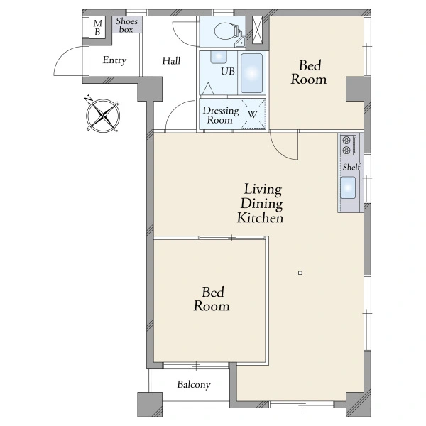 宏和マンション 間取図
