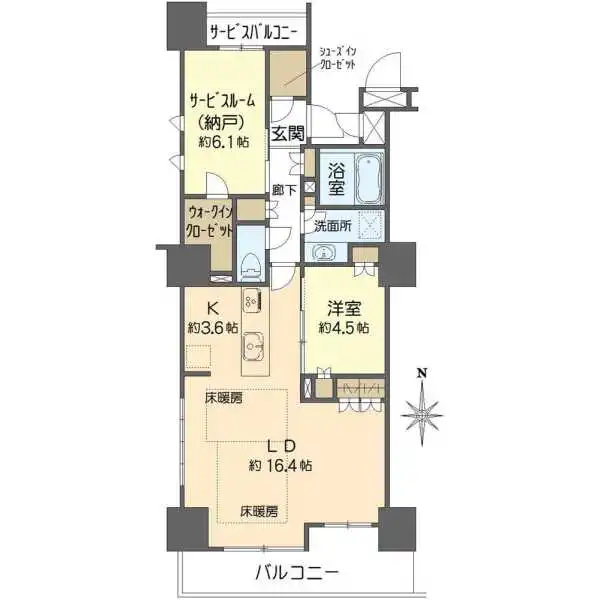 プレミストタワー大阪上本町 間取図