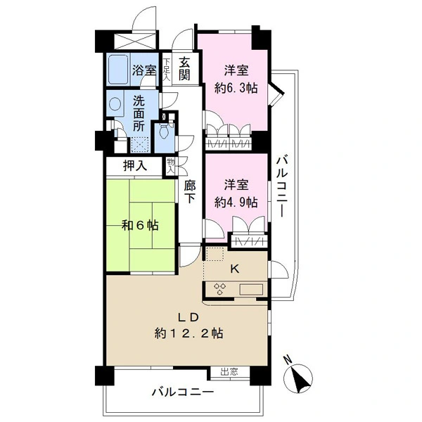 レールシティ大宮 間取図