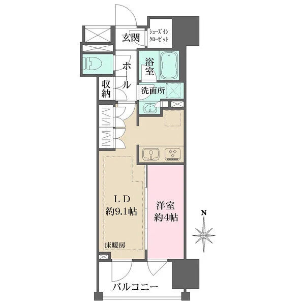 サンウッド錦糸町フラッツ 間取図