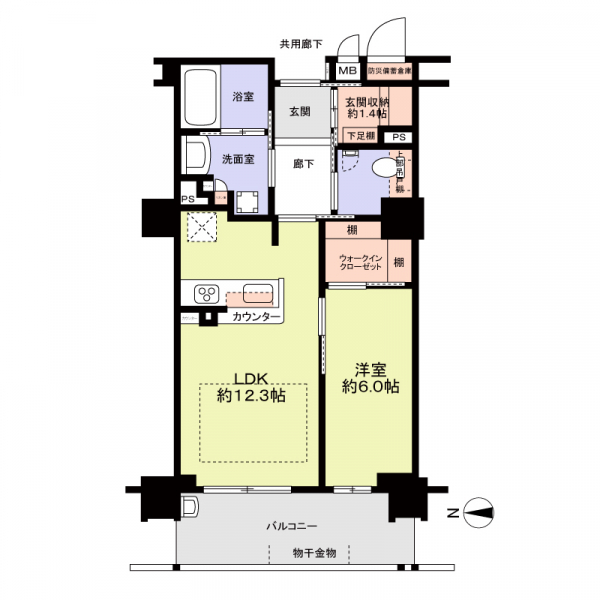 マスターズマンション吹田千里丘　中楽坊 間取図