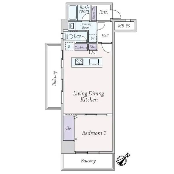チサンマンシヨン三軒茶屋第２ 間取図