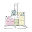 南大沢パークヒルズ壱番館 間取図
