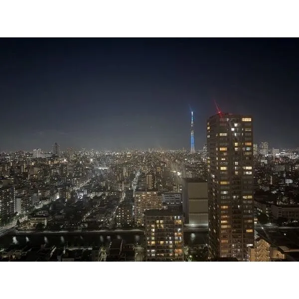 イーストコモンズ清澄白河フロントタワー 北側眺望（夜）