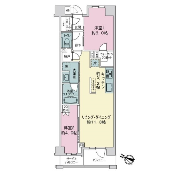 プレミスト金町 間取図