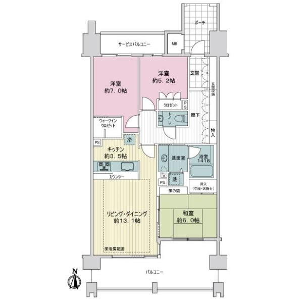 グランドメゾン泉 間取図