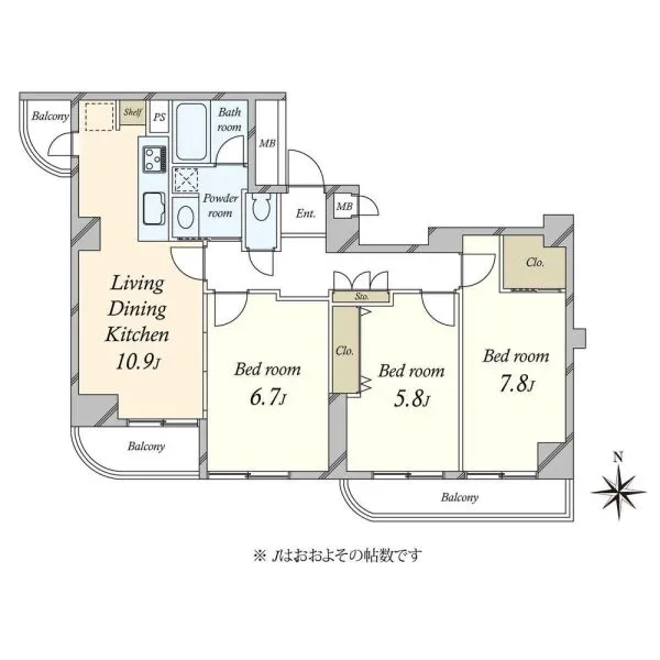 グランドメゾン池尻 間取図