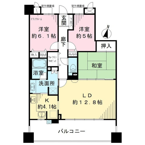 ダイアパレスグランパティオサザンコート 間取図