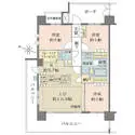 ザ・パークハウス武蔵浦和 間取図