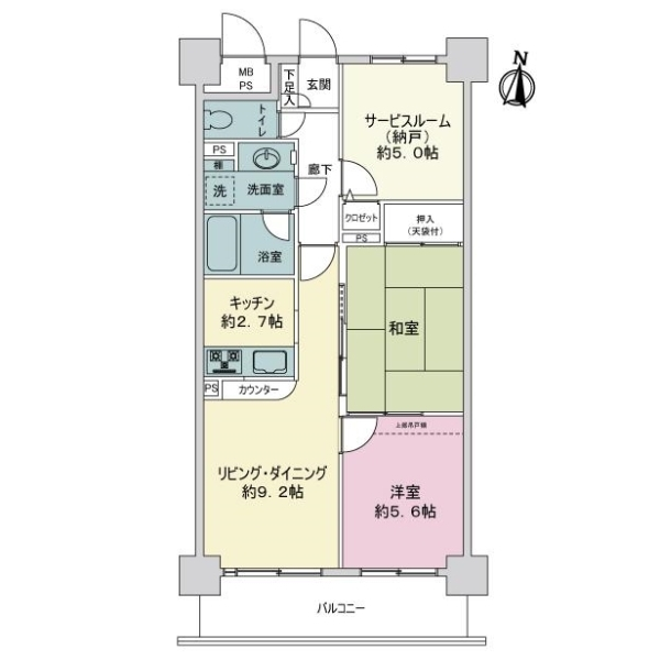 ライオンズガーデン新小岩 間取図