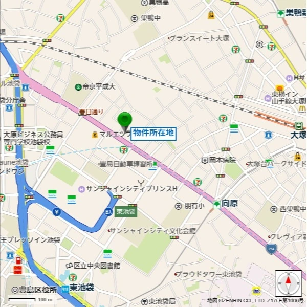 シティタワー池袋 現地案内図