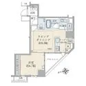 ザ・パークハウス品川荏原町 三菱地所レジデンス旧分譲の「ザ・パークハウス」シリーズ。４５．３７平米の１ＬＤＫ