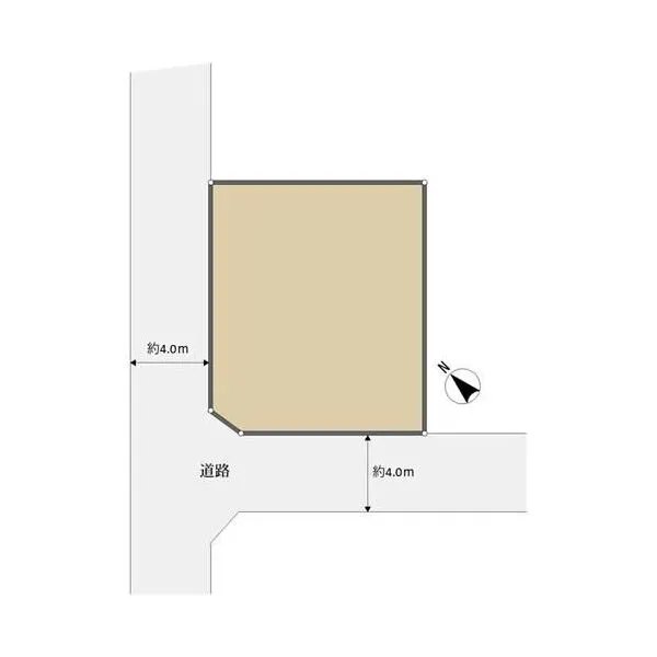 横浜市旭区中尾１丁目 区画図　※実測図ではございません。