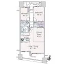 ブランピエール壱番館 間取図
