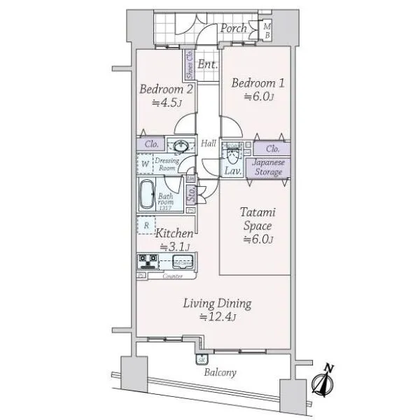 ブランピエール壱番館 間取図