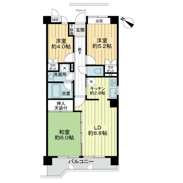 マイキャッスル宮崎台５ 間取図