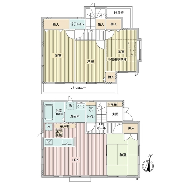 大和市上草柳 間取図