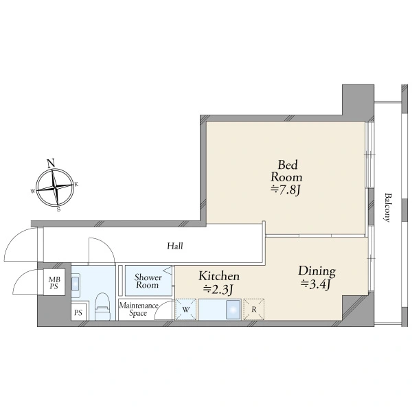 御徒町グリーンハイツ 間取図