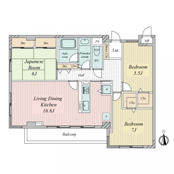 サンハイム高井戸 間取図