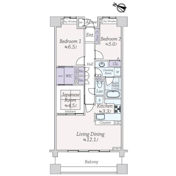ライオンズステーションプラザ根岸ベイアーク 間取図