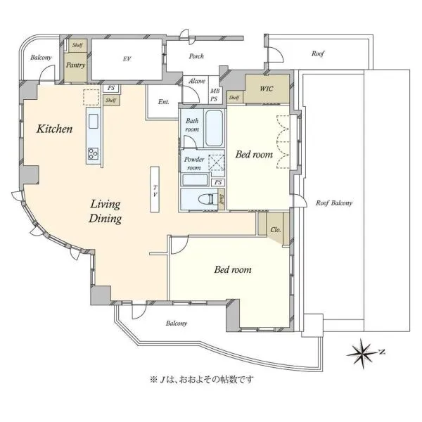 コンフォール南品川 間取図