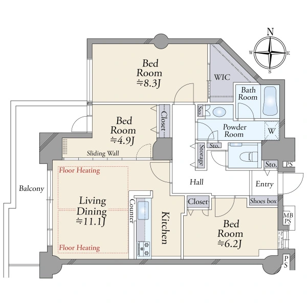 エルザタワー５５ 間取図