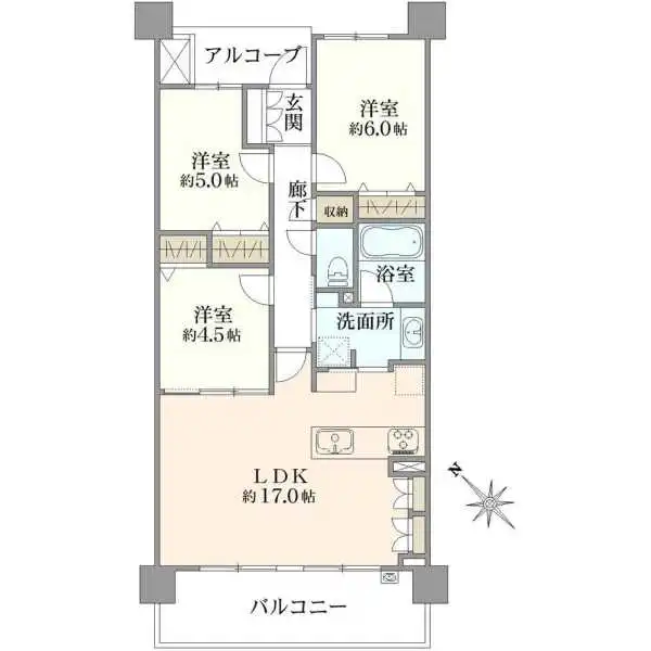 ザ・ステージオガーデンフロントタワー 間取図