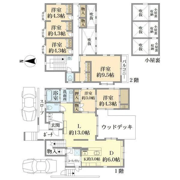 鎌倉市浄明寺4丁目 間取図(平面図)