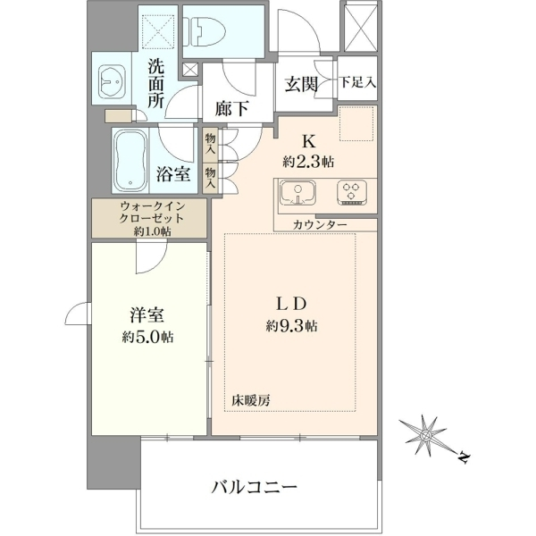 パークリュクス大阪京町堀 間取図
