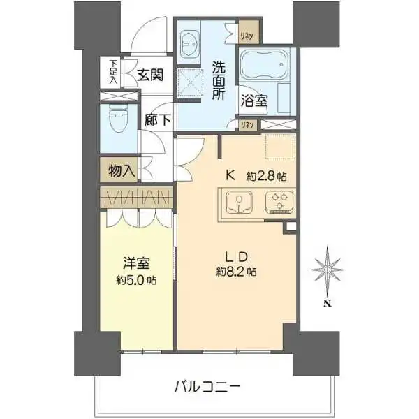 ローレルタワー堺筋本町 間取図