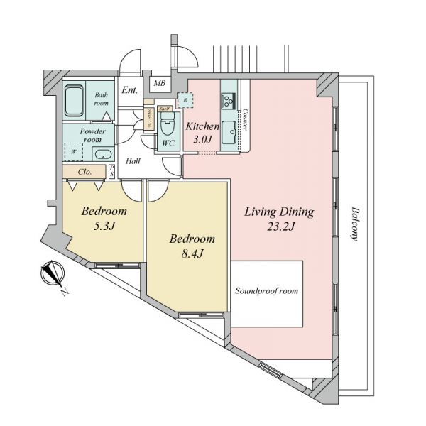 ドムール浅草 間取図