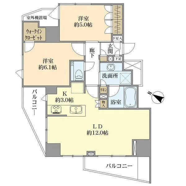 ブリリアンコート神楽坂 間取図