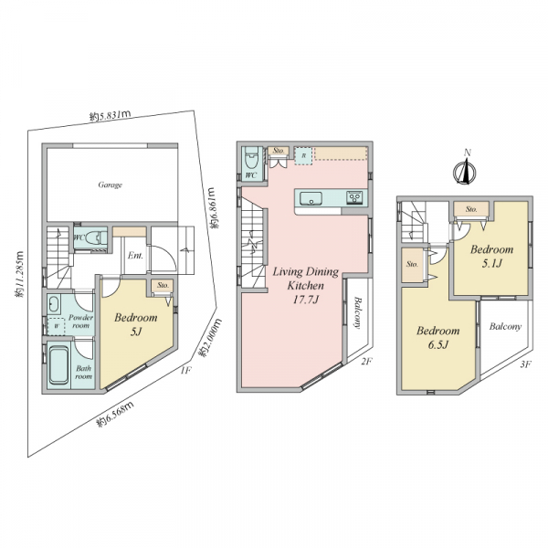 板橋区若木３丁目 間取図