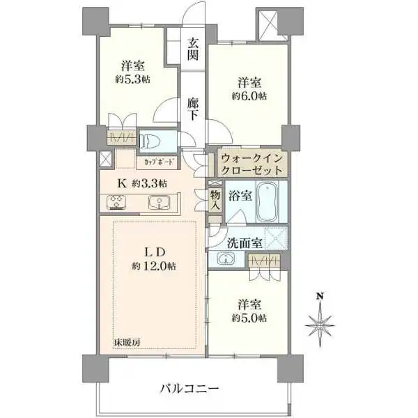 ライオンズ横濱瀬谷ステーションスクエア 間取図