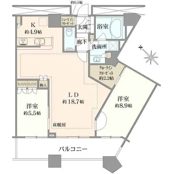 芝浦アイランドケープタワー 間取図