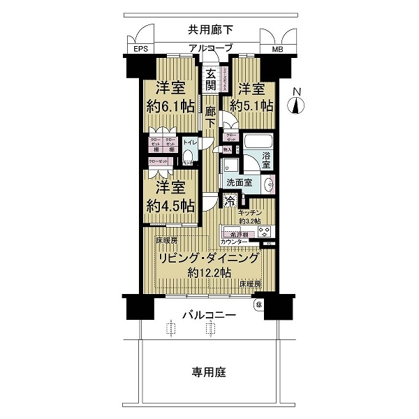 ローレルスクエアＯＳＡＫＡ　ＬＩＮＫ 間取図