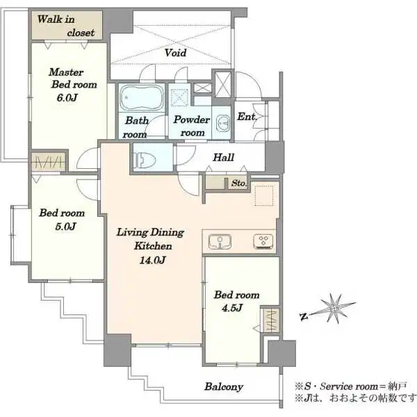 サンクタス南葛西グランス 間取図
