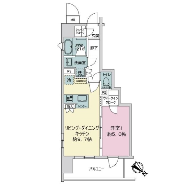 サンクレイドル平井ＩＩ 間取図